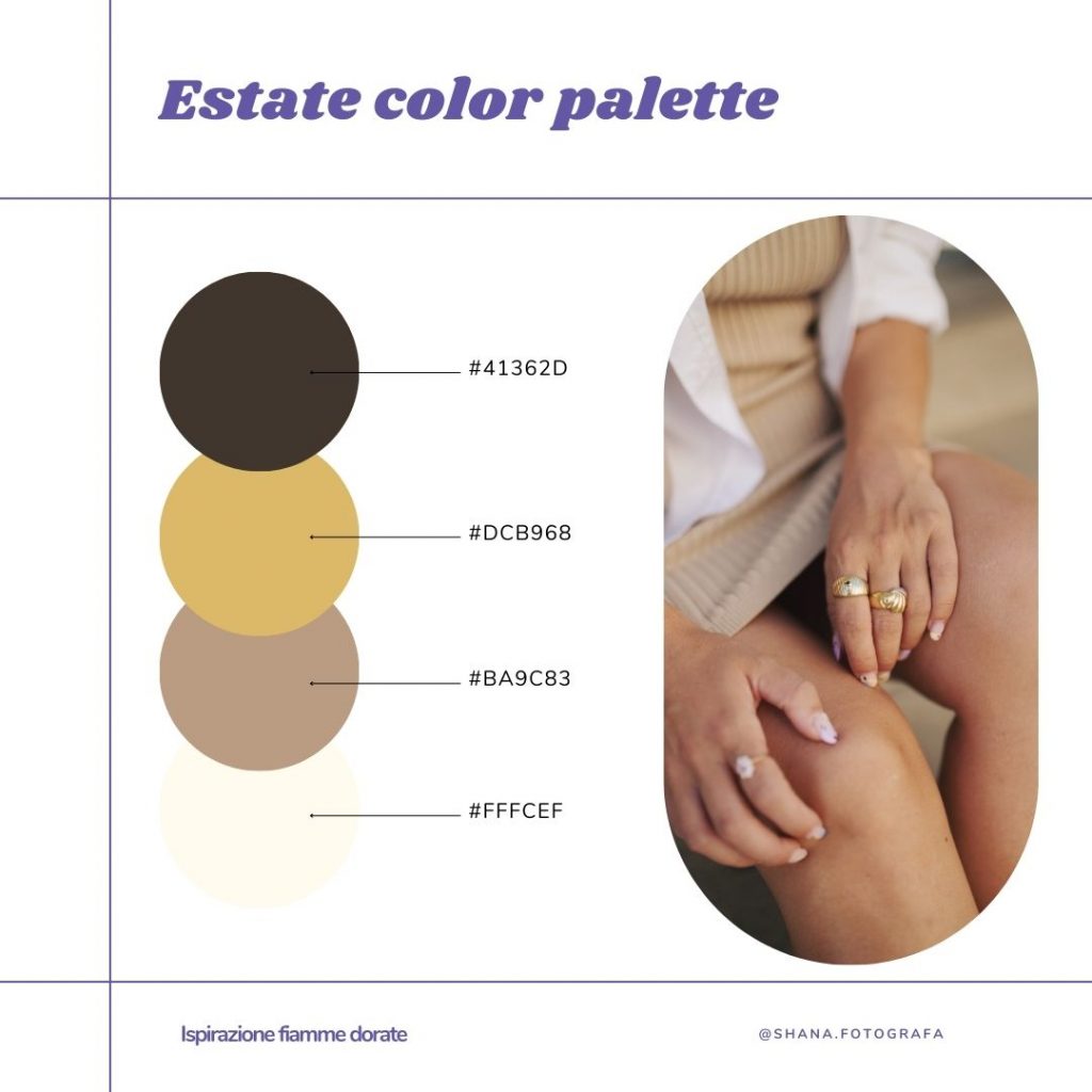 identità visiva e colori estivi
